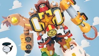 Toy Story Transformer Bandai Chogokin Woody Robo Sheriff Star [upl. by Notecnirp]