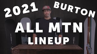 2021 Burton All Mountain Snowboard Lineup [upl. by Aurelea203]