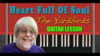 Heart Full Of Soul  Yardbirds Cover  Guitar Lesson [upl. by Huoh]