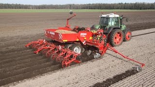 GRIMME GL 34 K amp RT 300  Potato Planter amp Rotary Tiller [upl. by Lidah960]