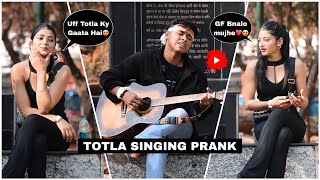 Totlaतोतला Prank Singing Love Songs Mashup amp Picking Up Girl Reaction Video In Public  Jhopdi K [upl. by Siusan340]