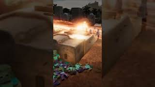 Phalank CIWS VS Minecraft Zombie  Ultimate Epic Battle Simulator 2 shorts minecraft reels [upl. by Annad]