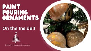 How to Make Paint Pour Ornaments [upl. by Noam]