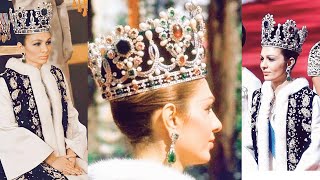 Empress Farah Pahlavi Crown Most REMARKABLE Coronation Crown In The Royal History 👑 [upl. by Ferdinand]