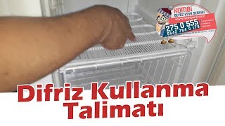 Difriz Kullanma Talimatı  Derin Dondurucu Kullanırken Dikkat Edilmesi Gerekenler [upl. by Nolra184]