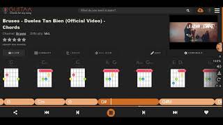 Bruses  Dueles Tan Bien Guitar tutorial  Guitar Lesson  Easy Chords [upl. by Ellehctim468]