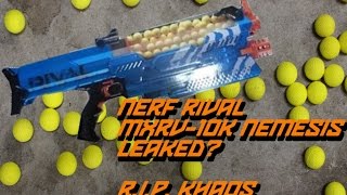 NEW NERF RIVAL MXVR10K Nemesis Leaked 20172018 Blaster Reveal  Walcom S7 [upl. by Syverson]