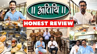 Atithi Restaurant Ahmedabad  Unlimited Gujarati Thali  Honest Review [upl. by Sheeree]