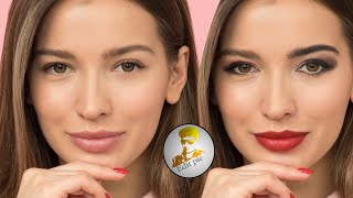 How to Apply Beautiful Face Makeup in Photoshop [upl. by Anatlus]