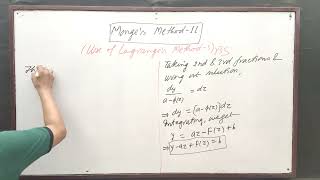 Monges Method 11Use of Lagranges Method 5 by Yogendra Bahadur Singh [upl. by Assirrak]