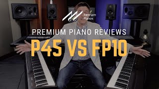 🎹Yamaha P45 vs Roland FP10 Digital Piano Review Comparison amp Demo🎹 [upl. by Hyozo]