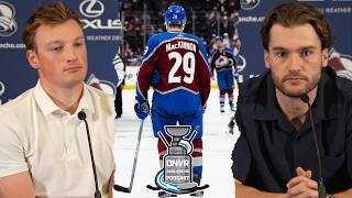 Cale Makar amp Jonathan Drouin on High Expectations amp Nichuskins Return  Avs Media Day [upl. by Davison722]