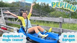 🚠 Kugelbahn Rodelbahn und Gondel 🔍 Pepina in den Bergen ⛰️ Oberstdorf  Allgäu Coaster [upl. by Nidroj779]