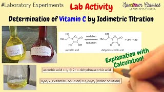 Determination of Vitamin C in Tablet by using Iodine Solution  Fruit Juice  Iodimetric Titration [upl. by Apoor]