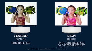 ViewSonic PX7474K vs Epson HC 3200 CA [upl. by Marchelle]