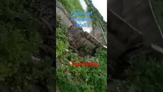 retaining wall failure  types of retaining wall  failure of wall due to flood heavyrain failure [upl. by Enileuqkcaj380]