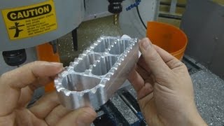 Custom Aluminum Footpegs  CNC Machined on HAAS TM1 [upl. by Nwadal]