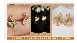 Latest Bridal GoldDiamondSwan Studs JumkhasearringsJumkas2024shorts shorts [upl. by Waugh353]