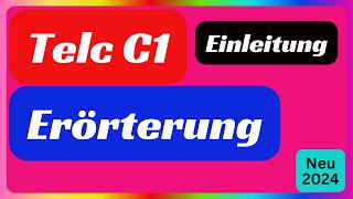 C1 HochschuleEine Erörterung  Stellungnahme  schreibendeutsch deutschlernen telc c1 prüfung [upl. by Mycah]