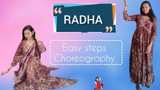 Radha  Radha teri Chunari  Easy steps Choreography l Student of the Year Wedding dance [upl. by Reta]