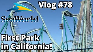 First Theme Park in California SeaWorld San Diego Vlog 78 121623 [upl. by Farver]