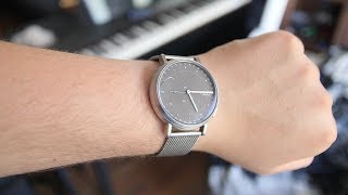 Smartwatch mit 4 Monaten Batterielaufzeit  Skagen Connected Hybrid Smartwatch im Test [upl. by Ordnassela25]