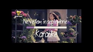 Andra Gogan  Ne vedem in septembrie Karaoke version [upl. by Heilman]