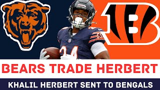 BEARS BREAKING NEWS Bears TRADE KHALIL HERBERT to BENGALS for 7th Round Pick [upl. by Randall]