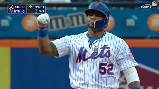 Yoenis Cespedes breaks necklace sliding into second scattering diamonds on the infield [upl. by Jacinda572]