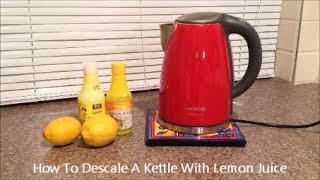 How To Descale A Kettle With Lemon Juice [upl. by Nosdivad]