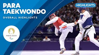 Para Taekwondo Highlights  Paris 2024 Paralympic Games ❤️💙💚 [upl. by Eikin]