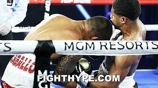 SHAKUR STEVENSON VICIOUS BODY SHOT KNOCKOUT OF CARABALLO  HIGHLIGHTS OF 6TH ROUND KO amp FULL CARD [upl. by Madancy]