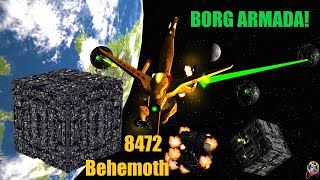 Species 8472 Behemoth VS Borg ARMADA  Star Trek Starship Battles [upl. by Eiznek]