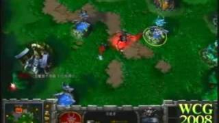 WCG 2008 ChinaGF WarCraft3 MOONFISH vs COLA  Round 1 [upl. by Irahcaz]