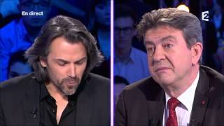 Aymeric Caron traité de quotbranleurquot par JeanLuc Mélenchon On nest pas couché ONPC [upl. by Irahs492]