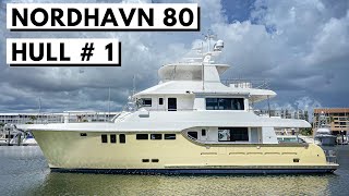 2021 NORDHAVN 80 Hull 1 Explorer Yacht Tour  Expedition Liveaboard LongRange Cruiser [upl. by Alrac]