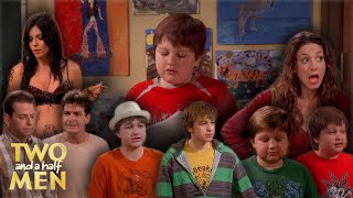 Supercut Idiot Jake Has a Colorful Childhood  Two and a Half Men [upl. by Haon]