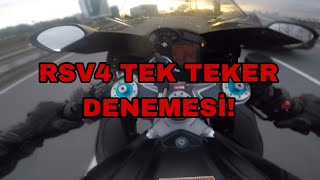 RSV4 Akrapovic Exhaust Sound  Tek Teker Denemesi [upl. by Maxi68]