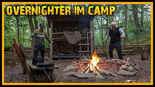 Hängebrücke eingestürzt  Das Camp verfällt  Reparaturen und 24H Overnighter im Camp  Bushcraft [upl. by Titos]