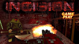 INCISION ★ Gameplay ★ PC Steam  Free Demo  DOOM style shooter game 2022 [upl. by Goer77]