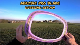 Returning AEROBIE PRO BLADE 🥏 beautiful hovering return like a Boomerang 🪃 aerobie [upl. by Frederico]