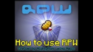 Minecraft How to use the Resource Pack Workbench RPW [upl. by Yahsal]