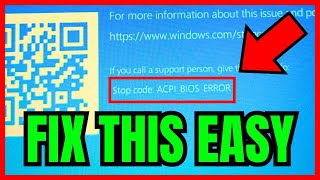 How To Fix ACPI BIOS Error On Windows 11 FULL GUIDE 2024 [upl. by Nilauqcaj]