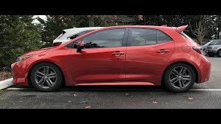 Lowering a 2019 Corolla Hatchback [upl. by Eadas]