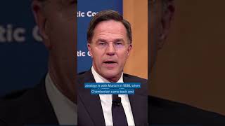 Dutch Prime Minister Mark Rutte If Putin wins quotit wont end therequot [upl. by Eellek]