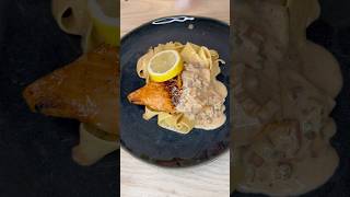 Zesty Lemon Salmon Pasta 🍋🍝  Easy amp Creamy Tagliatelle Recipe [upl. by Eidurt750]