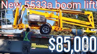 Taking delivery of a 2022 Haulotte 5533a boom lift [upl. by Iknarf432]