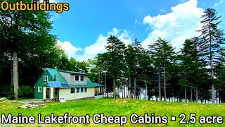 Maine Lakefront Cabins For Sale  179k  Maine Waterfront Cheap Cabins  Maine Real Estate For Sale [upl. by Aubree]