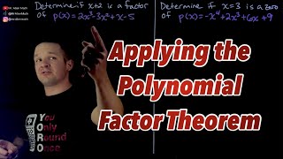 Applying the Polynomial Factor Theorem with Synthetic Division [upl. by Nerty853]