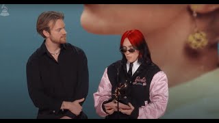 BILLIE EILISH Wins Song Of The Year For quotWHAT WAS I MADE FORquot  2024 GRAMMYs Acceptance Speech [upl. by Eenahs]